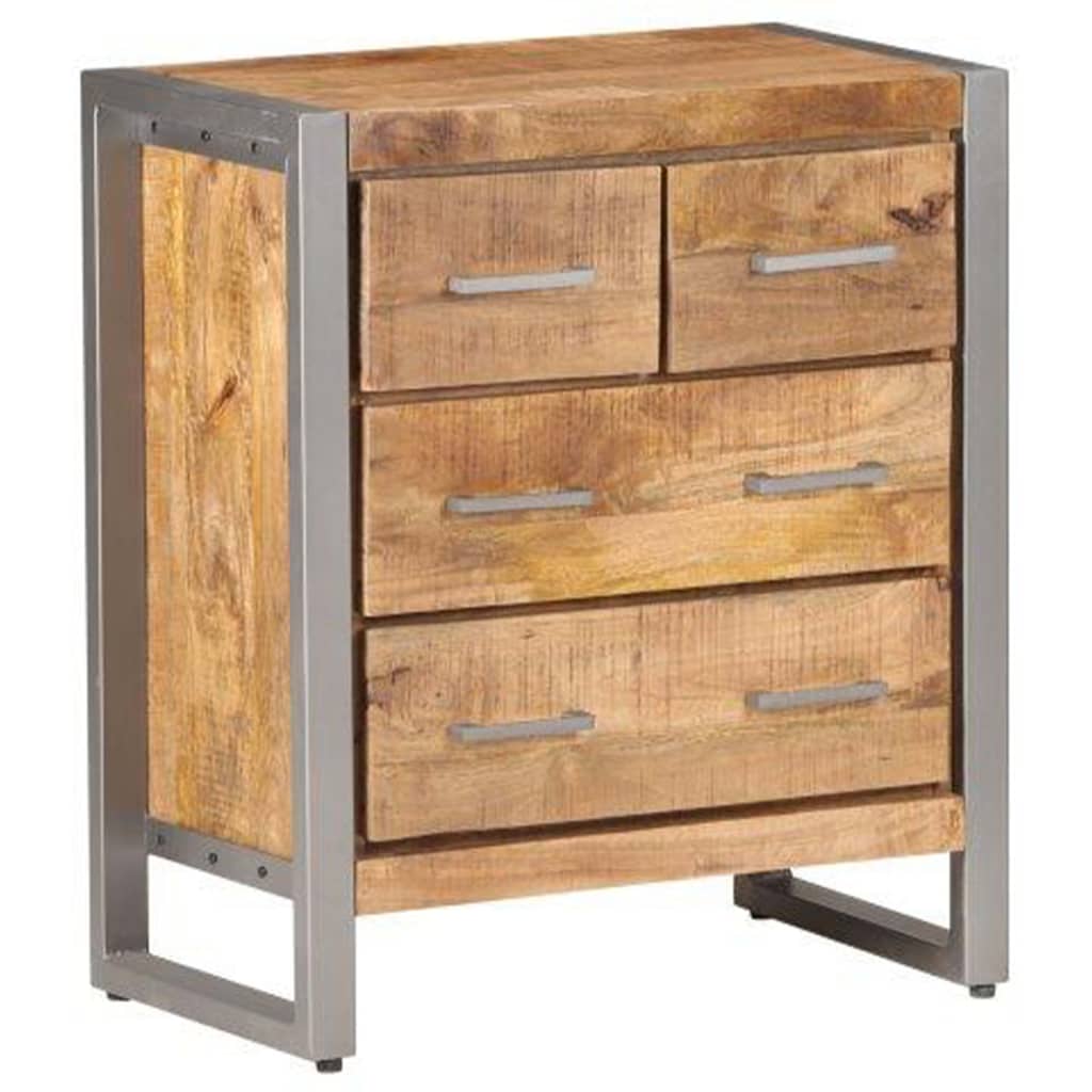 Sideboard 60X35X70 Cm Rough Mango Wood