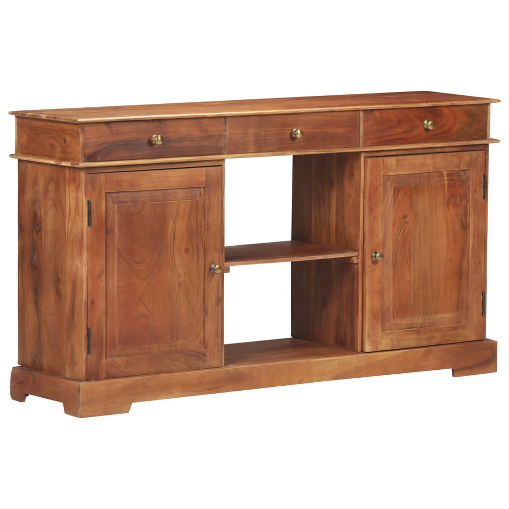 Sideboard 135X35X75 Cm Solid Acacia Wood