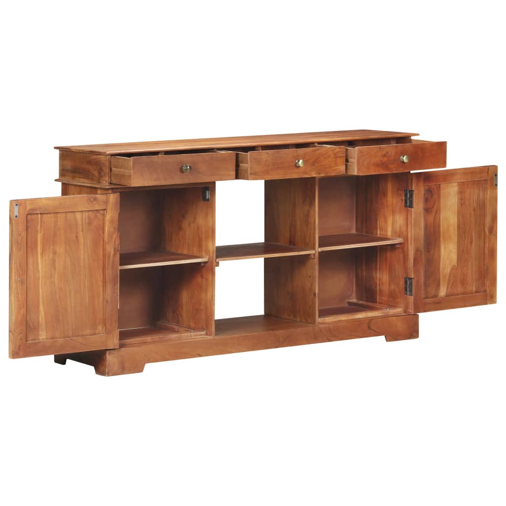 Sideboard 135X35X75 Cm Solid Acacia Wood