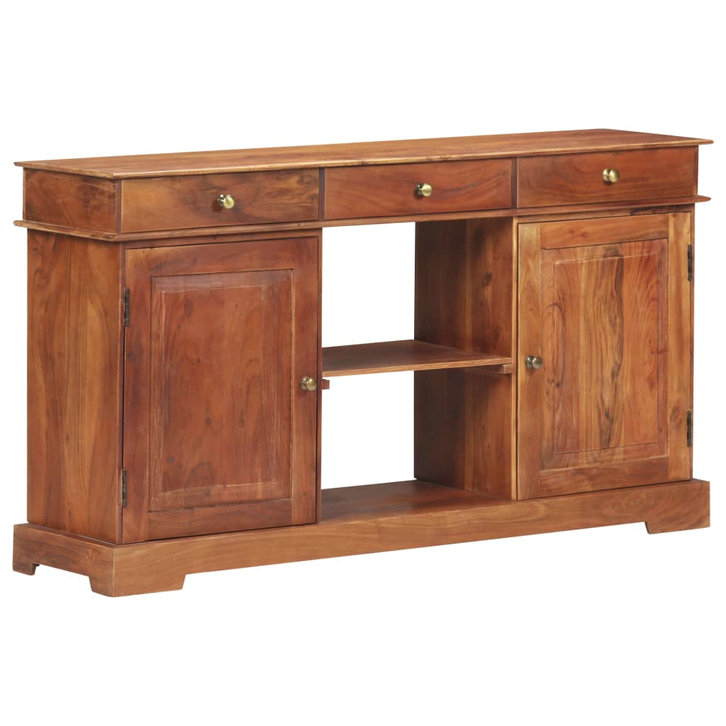 Sideboard 135X35X75 Cm Solid Acacia Wood