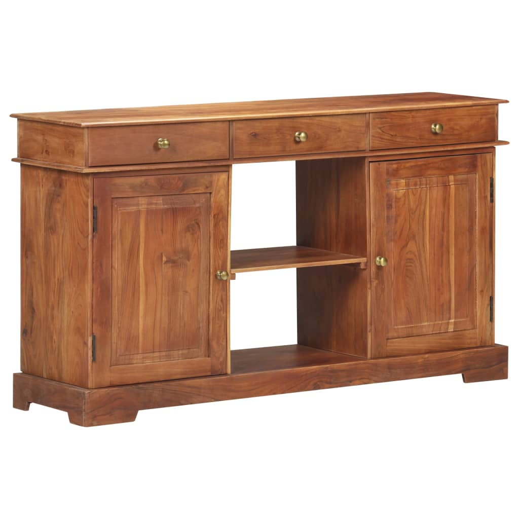 Sideboard 135X35X75 Cm Solid Acacia Wood