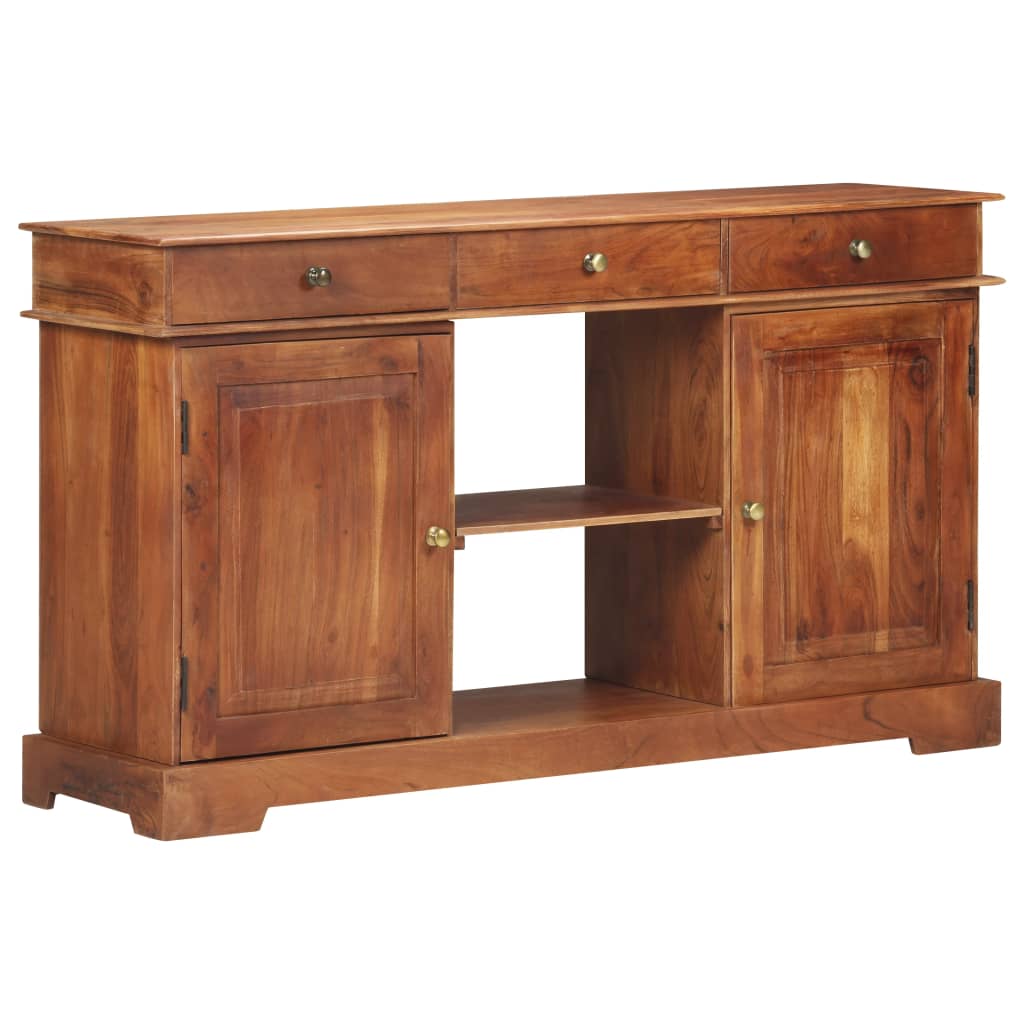 Sideboard 135X35X75 Cm Solid Acacia Wood