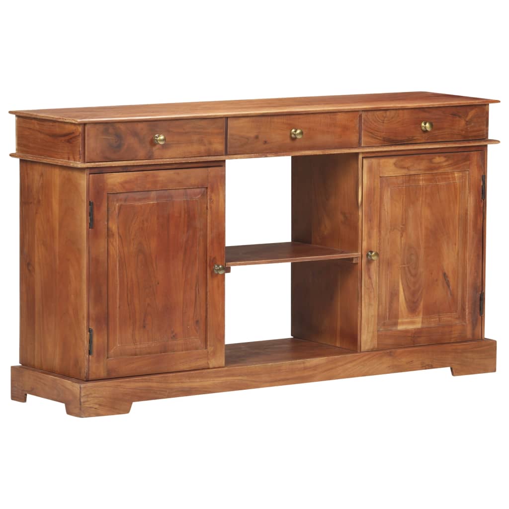 Sideboard 135X35X75 Cm Solid Acacia Wood