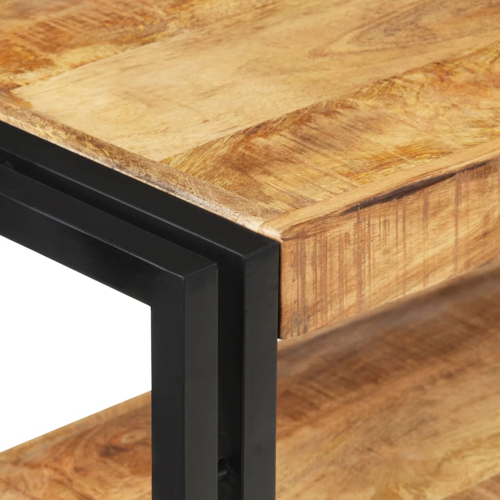 Console Table 120x30x75 cm Rough Mango Wood