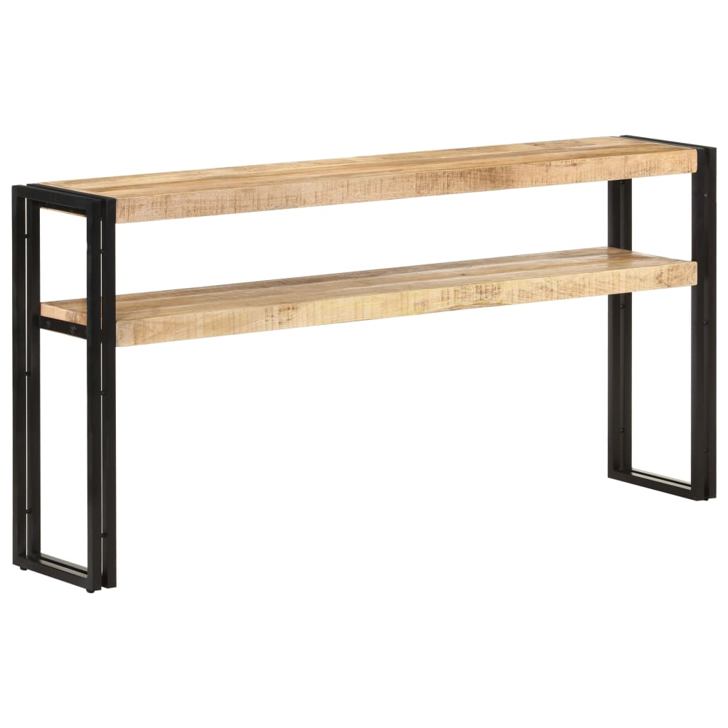 Console Table 150x30x75 cm Rough Mango Wood