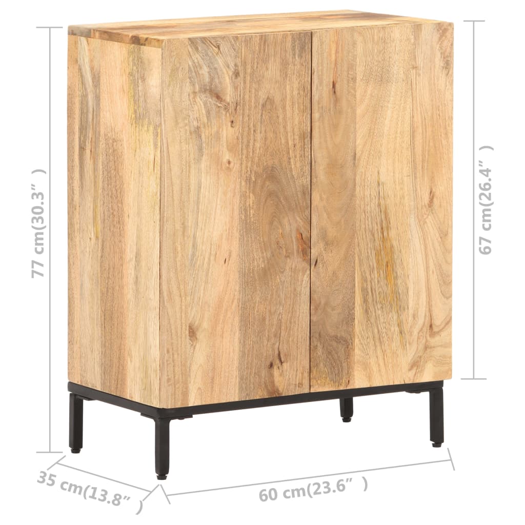 Sideboard 60X35X77 Cm Solid Mango Wood