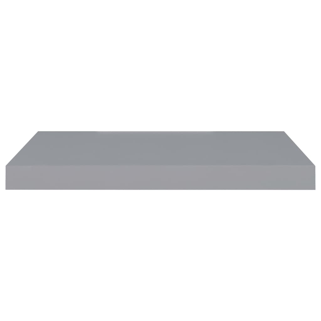 Floating Wall Shelves 4 pcs Grey 60x23.5x3.8 cm MDF