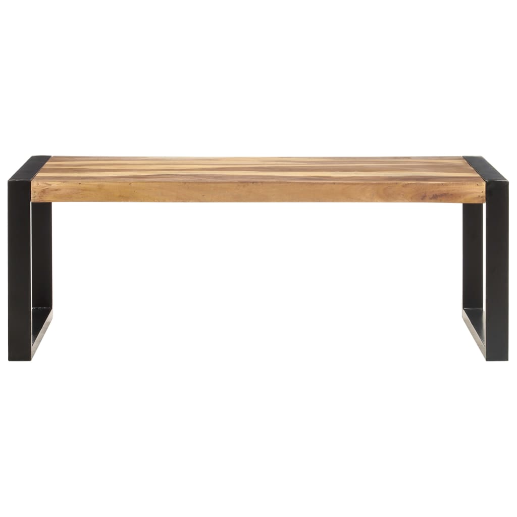 Coffee Table 110x60x40 cm Solid Wood with Sheesham Finish