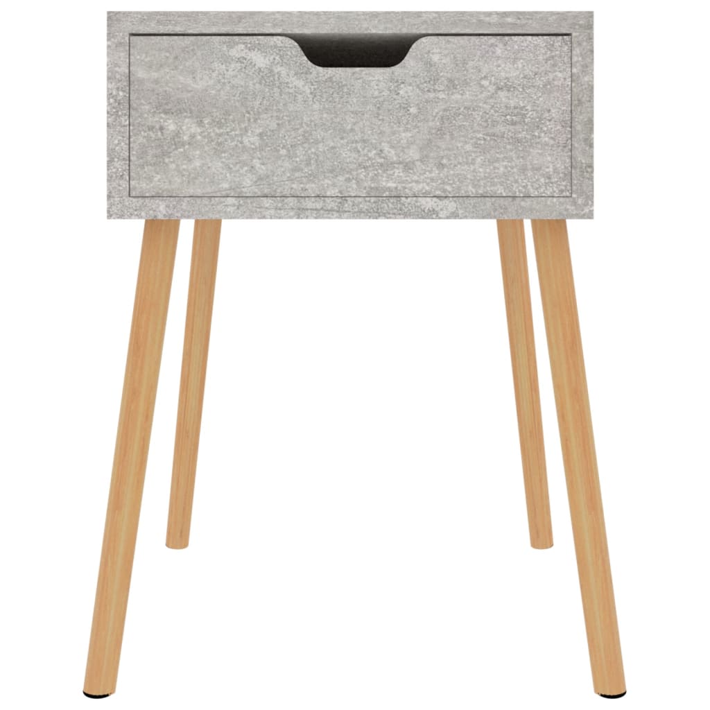 Bedside Cabinet Concrete Grey 40x40x56 cm Engineered Wood