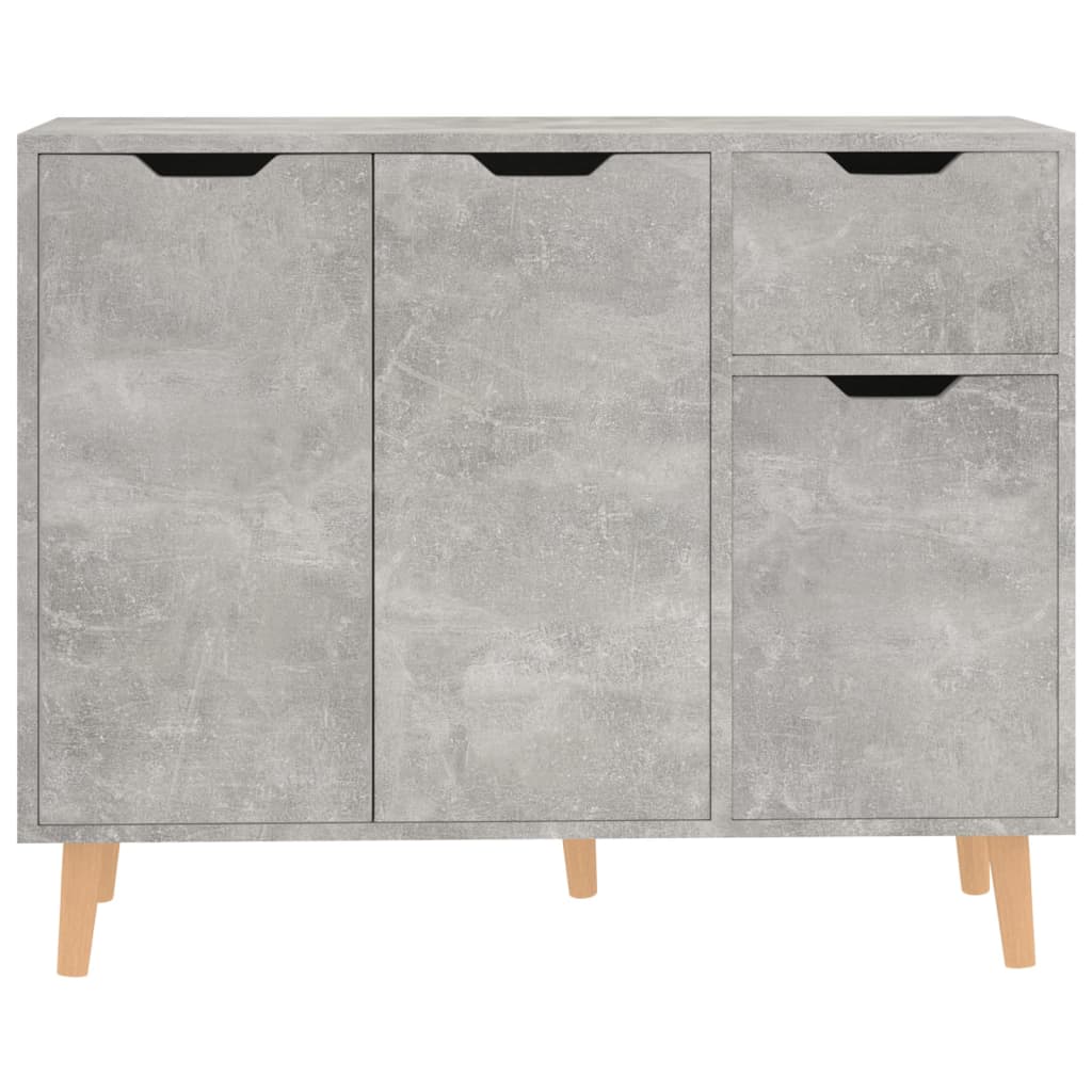 Sideboard Concrete Grey 90x30x72 cm Engineered Wood