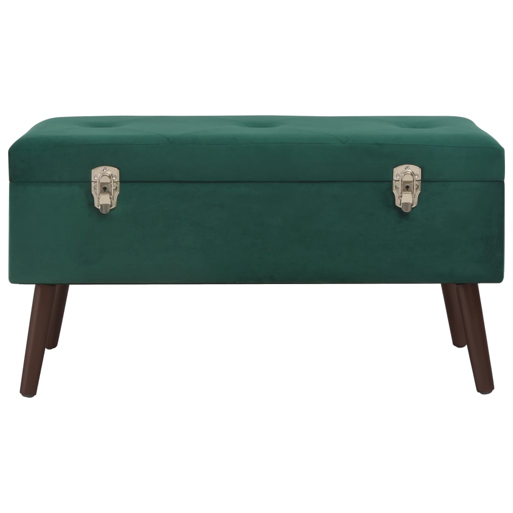 Bench With Storage Compartment 80 Cm Velvet