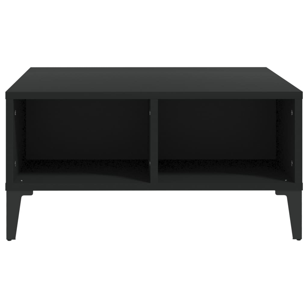 Coffee Table Black 60x60x30 cm Engineered Wood