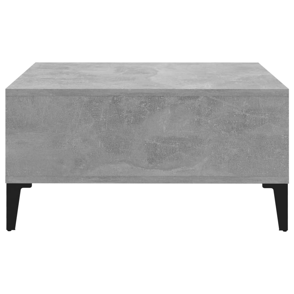 Coffee Table Concrete Grey 60x60x30 cm Engineered Wood