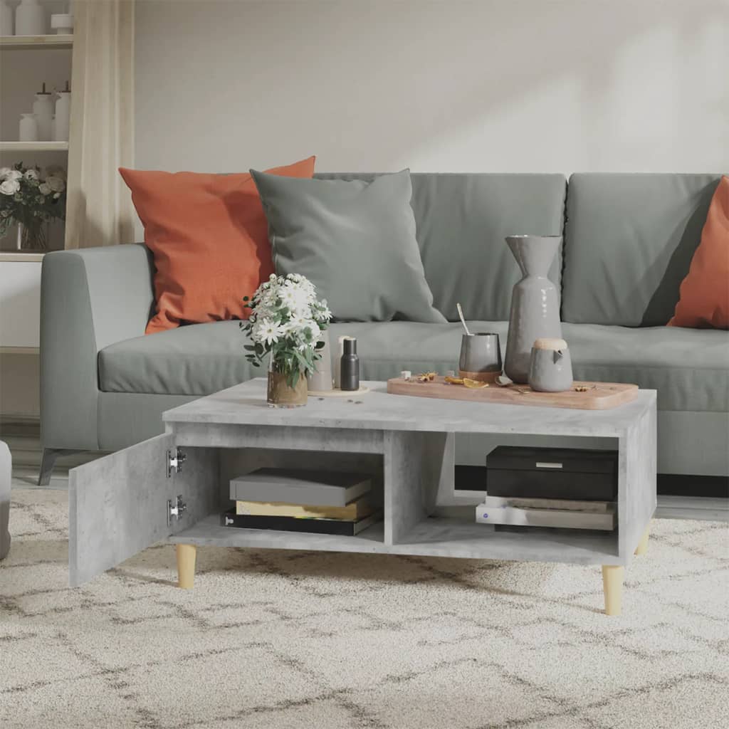 Coffee Table Concrete Grey 90x60x35 cm Engineered Wood