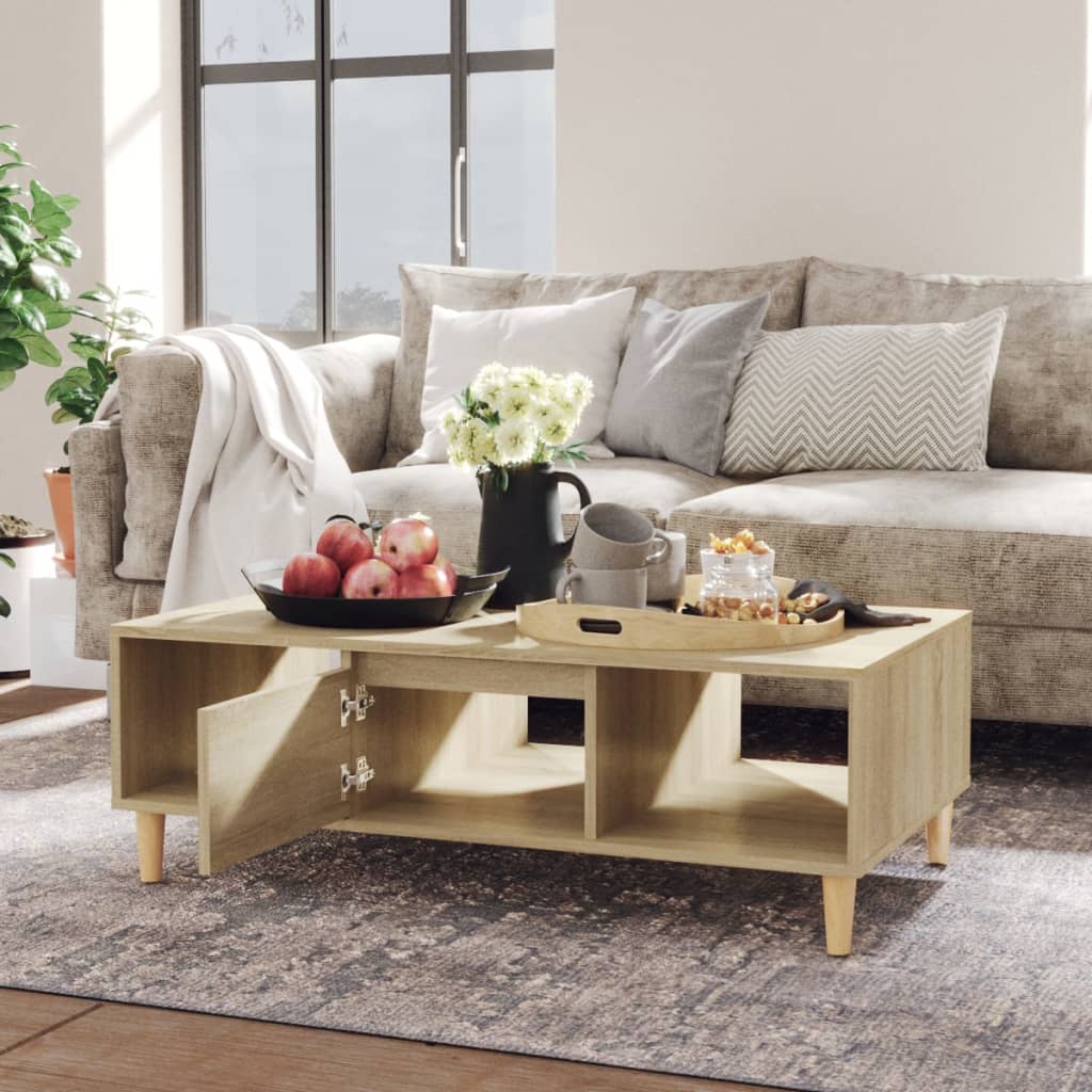 Coffee Table Sonoma Oak 103.5x60x35 cm Engineered Wood