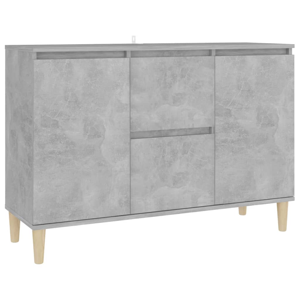 Sideboard Concrete Grey 101x35x70 cm Engineered Wood