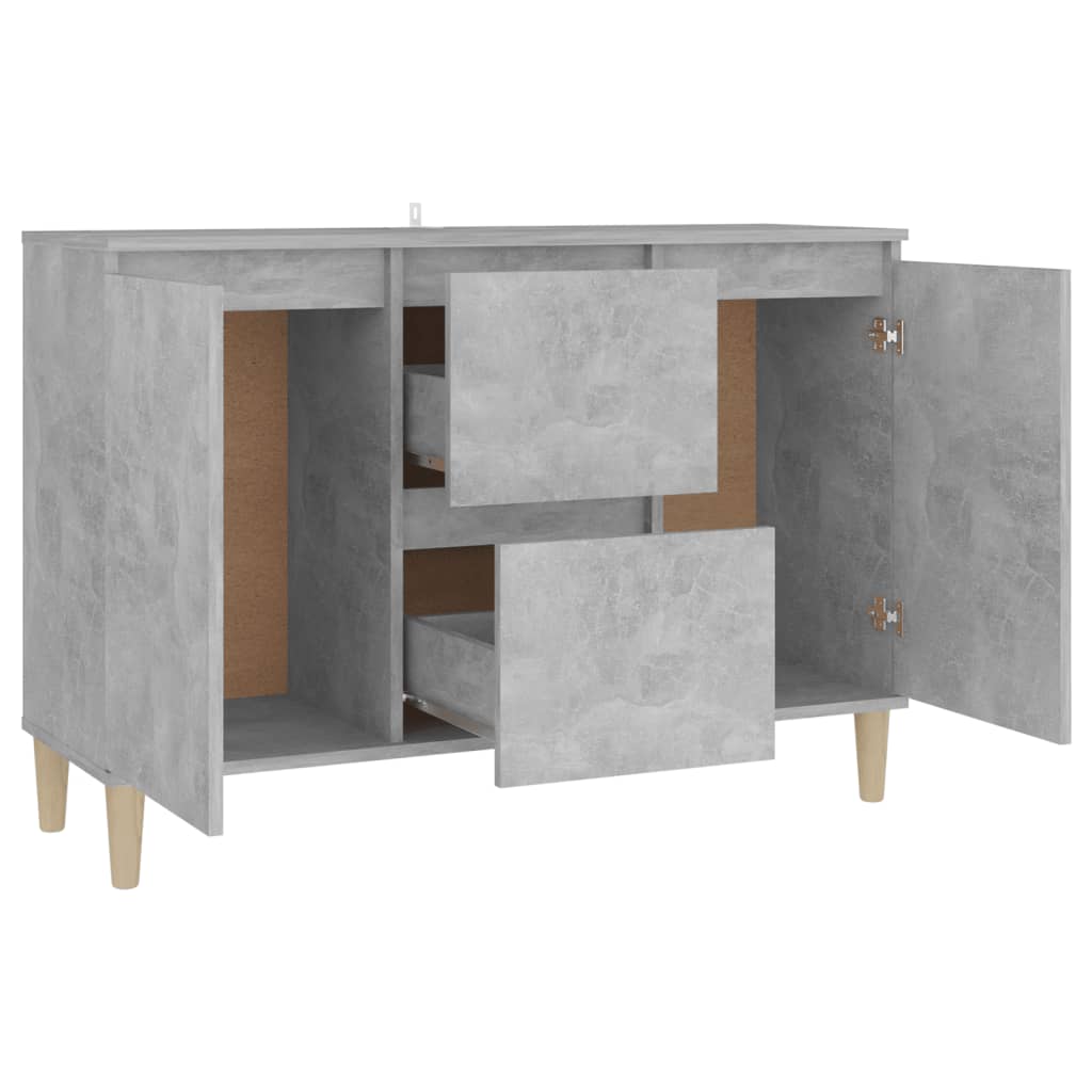 Sideboard Concrete Grey 101x35x70 cm Engineered Wood