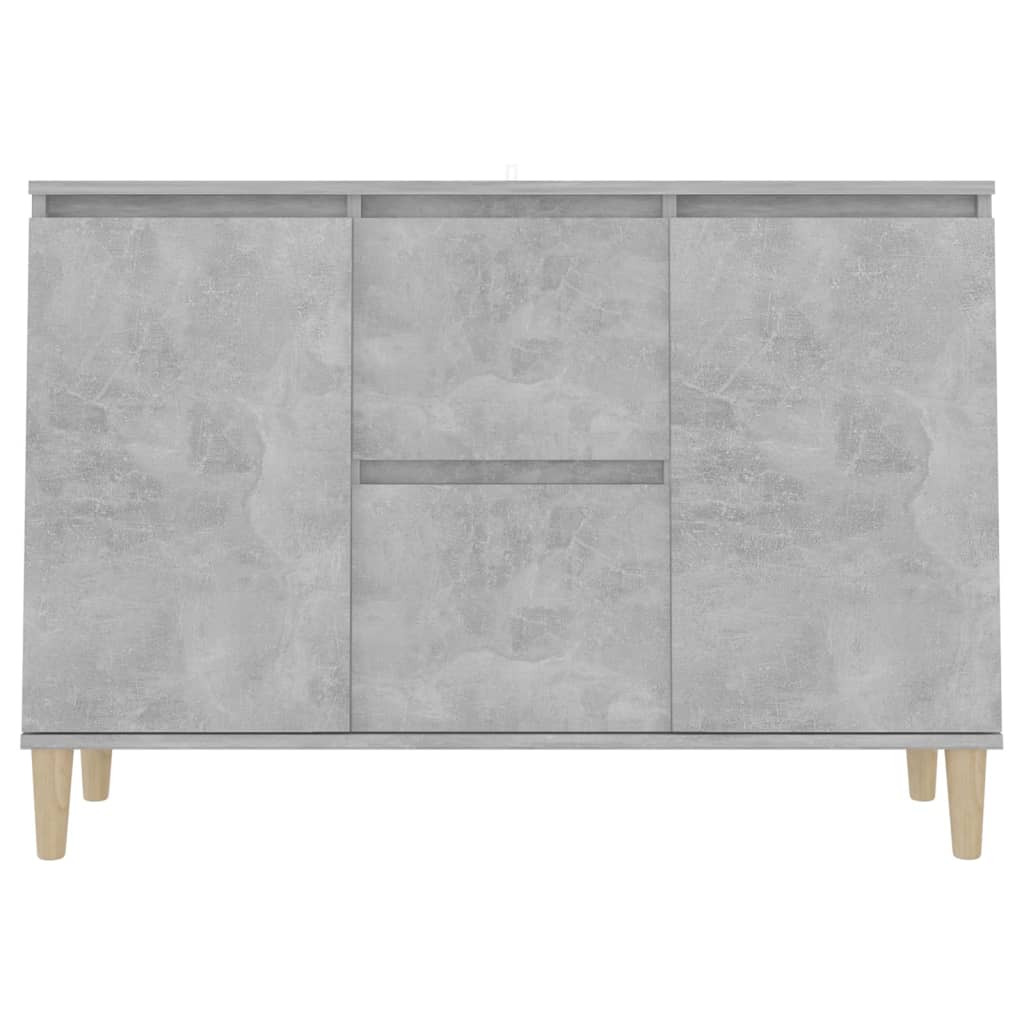 Sideboard Concrete Grey 101x35x70 cm Engineered Wood