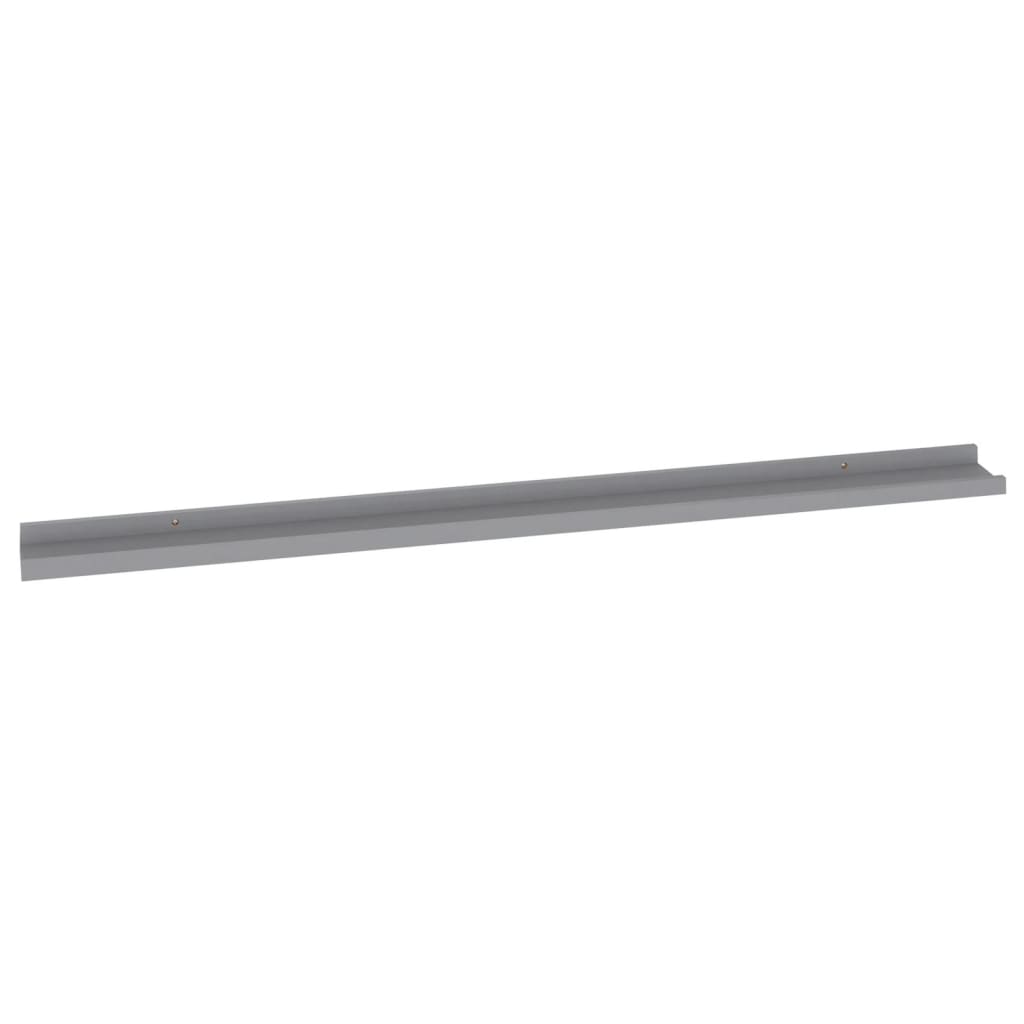 Wall Shelves 2 pcs Grey 115x9x3 cm