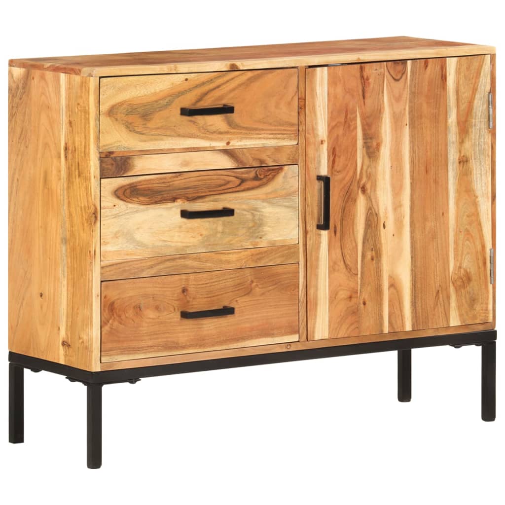 Sideboard 88X30X73 Cm Solid Reclaimed Wood