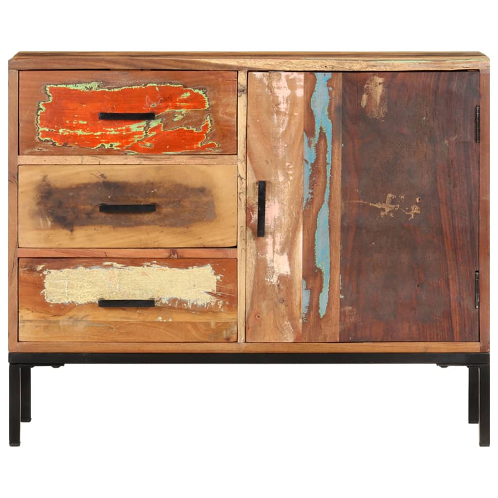 Sideboard 88X30X73 Cm Solid Reclaimed Wood