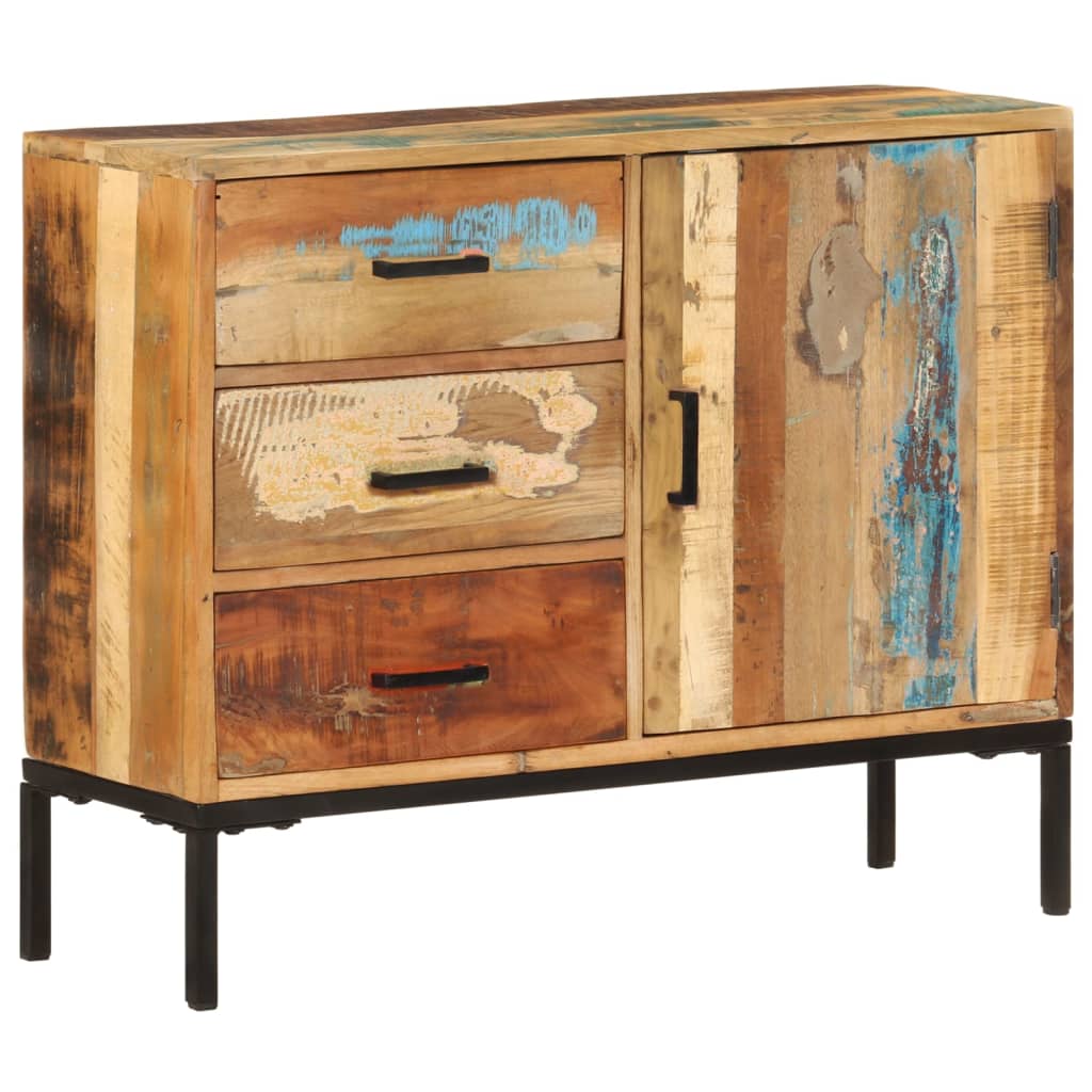 Sideboard 88X30X73 Cm Solid Reclaimed Wood