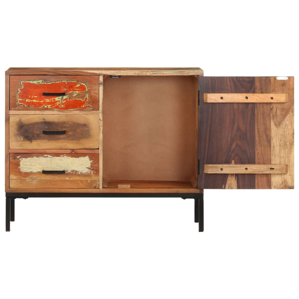 Sideboard 88X30X73 Cm Solid Reclaimed Wood