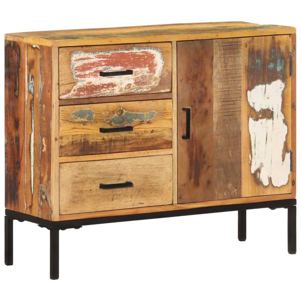 Sideboard 88X30X73 Cm Solid Reclaimed Wood