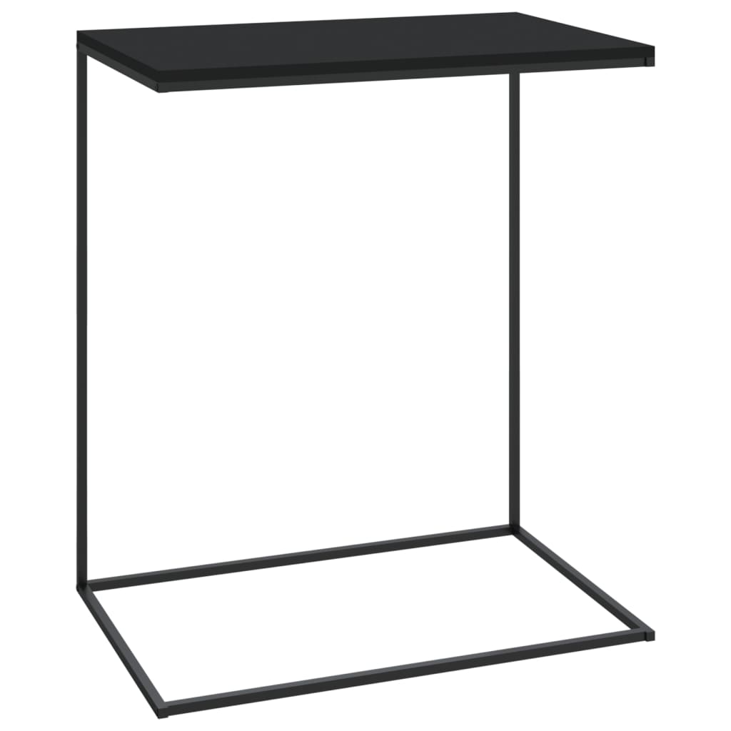 Side Table Black 55x35x66 cm Engineered Wood