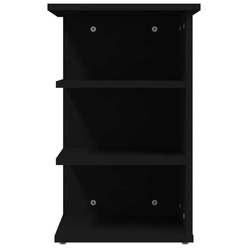 Side Cabinet Black 35X35X55 Cm Engineered Wood