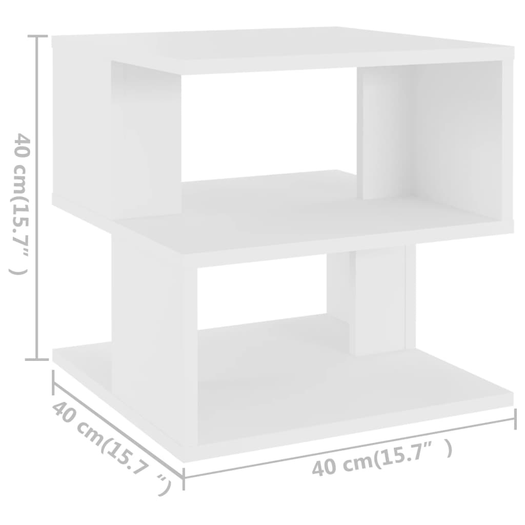 Side Table 40X40X40 Cm Engineered Wood