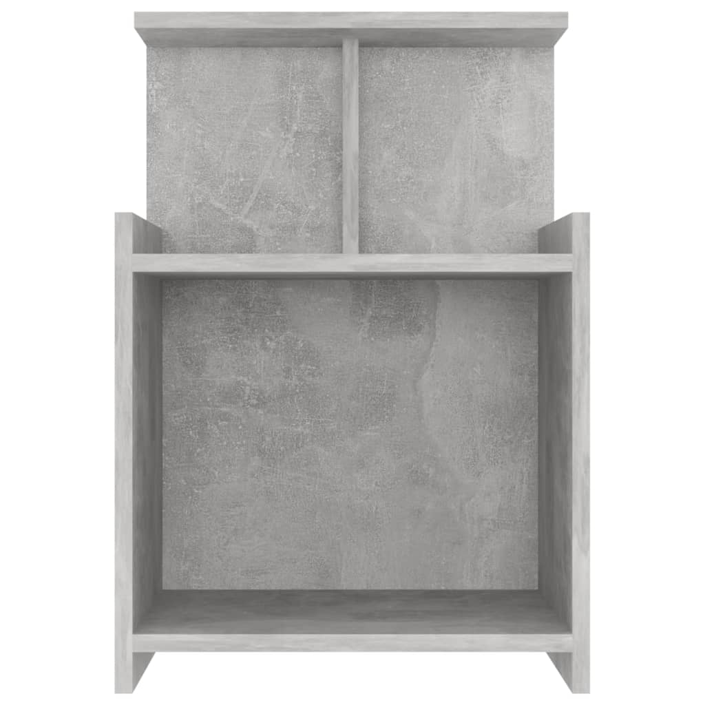 Bed Cabinets 2 pcs Concrete Grey 40x35x60 cm Engineered Wood