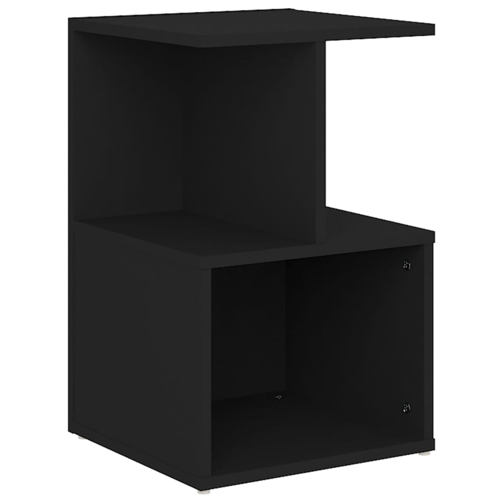 Bedside Cabinet Black 35x35x55 cm Engineered Wood