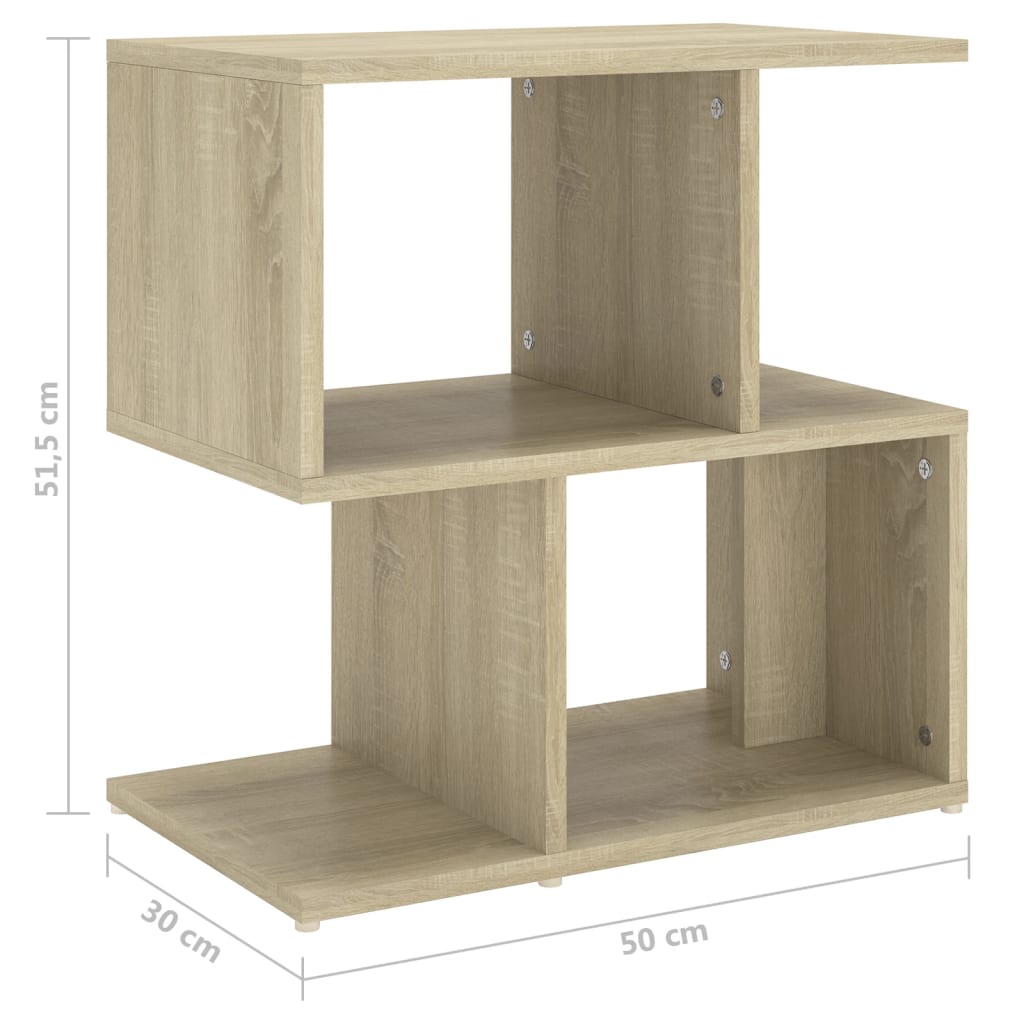 Bedside Cabinets 2 pcs Sonoma Oak 50x30x51.5 cm Engineered Wood