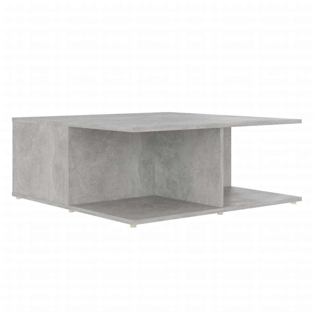 Coffee Table Concrete Grey 80x80x31 cm Engineered Wood