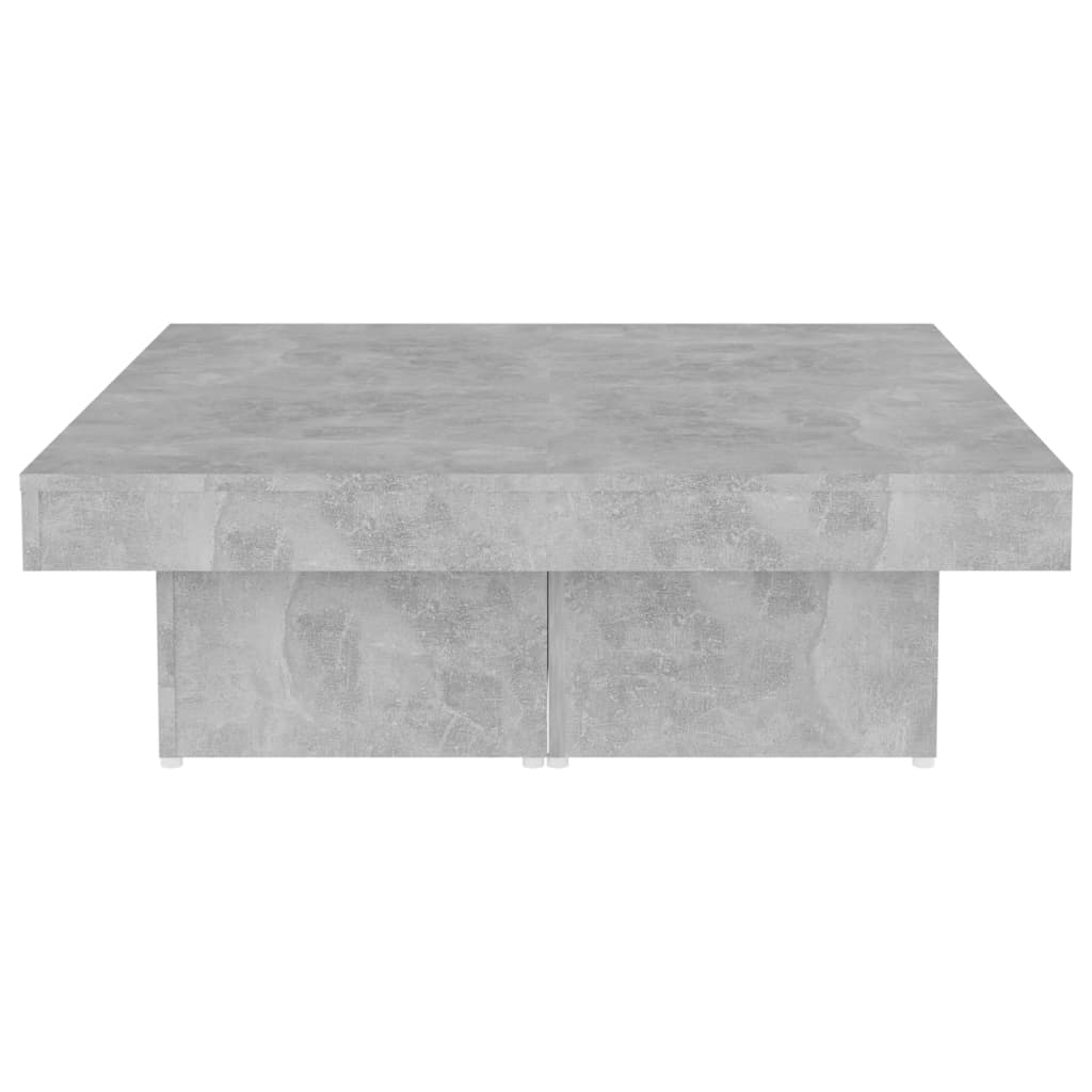 Coffee Table Concrete Grey 90x90x28 cm Engineered Wood