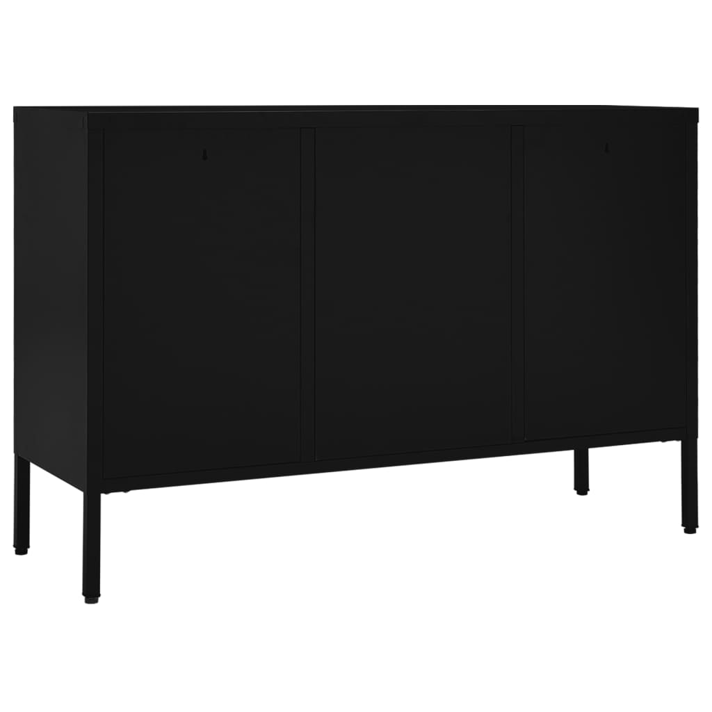 Sideboard 05X35X70 Cm Steel And Tempered Glass