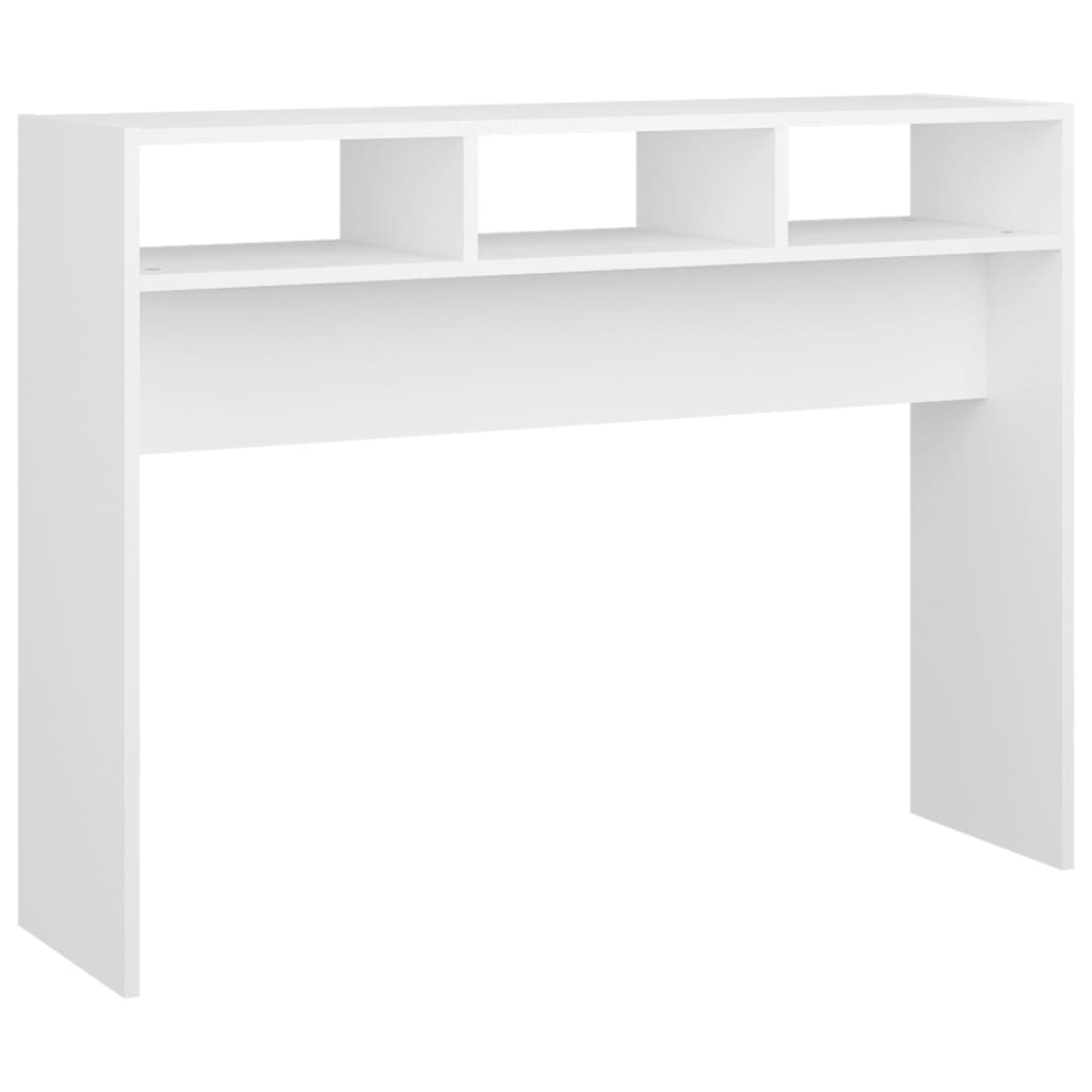 Console Table White 105x30x80 cm Engineered Wood