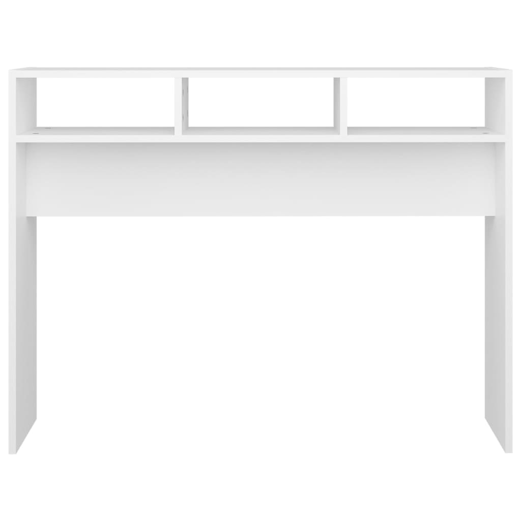 Console Table White 105x30x80 cm Engineered Wood