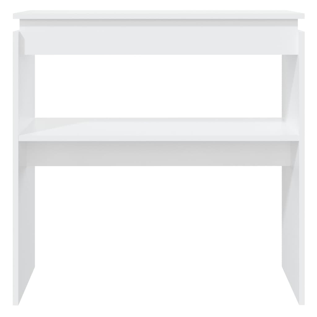 Console Table White 80x30x80 cm Engineered Wood