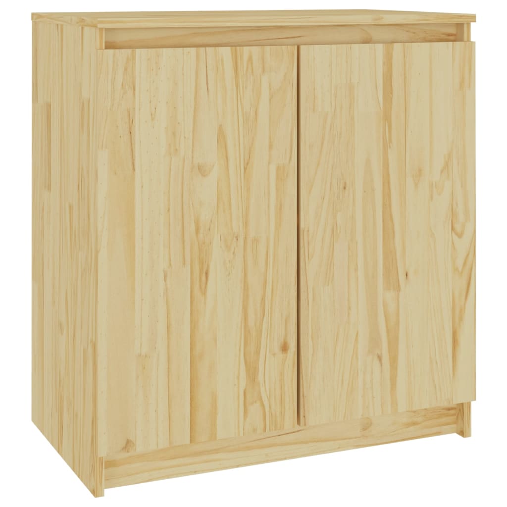 Side Cabinet 60X36X65 Cm Solid Pinewood