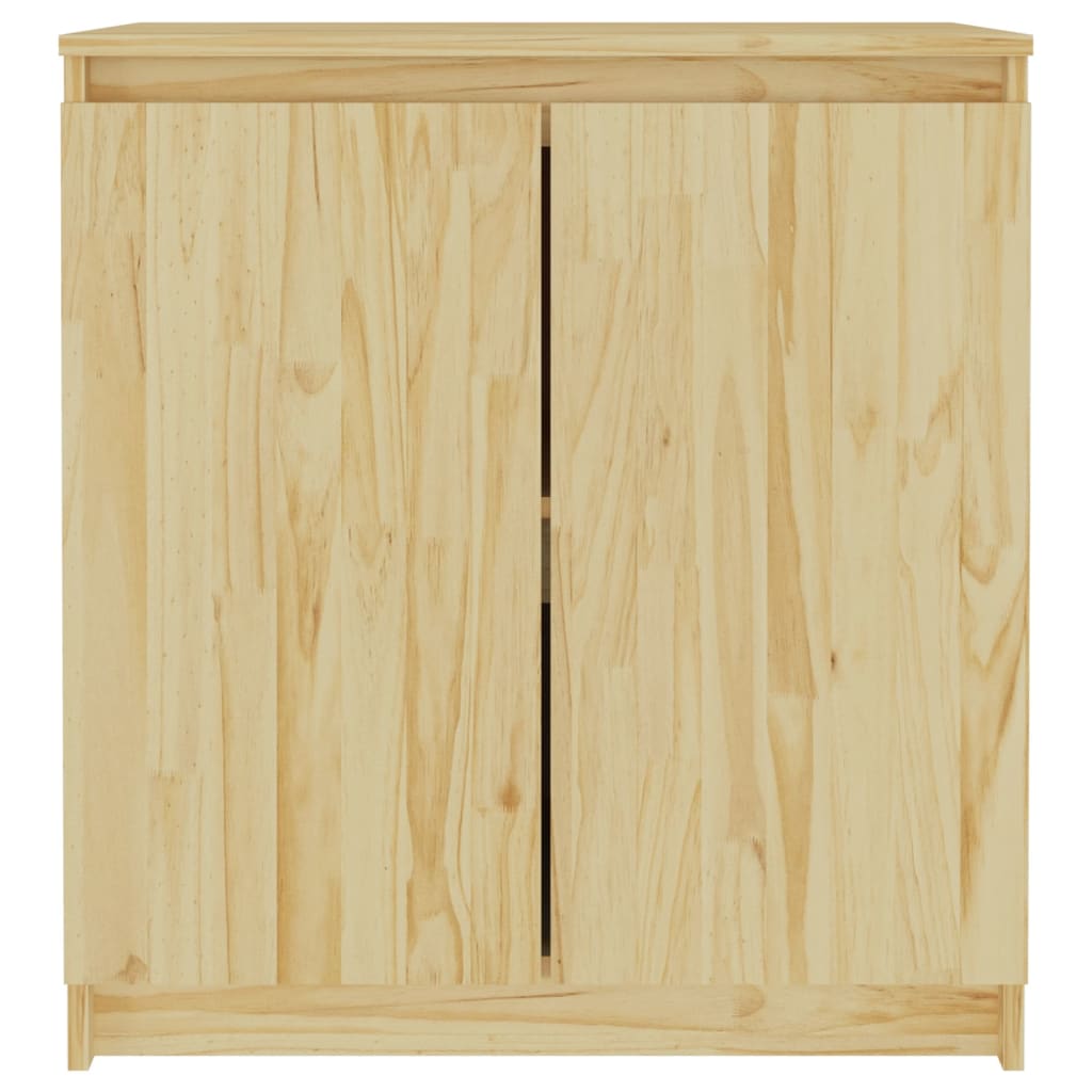 Side Cabinet 60X36X65 Cm Solid Pinewood