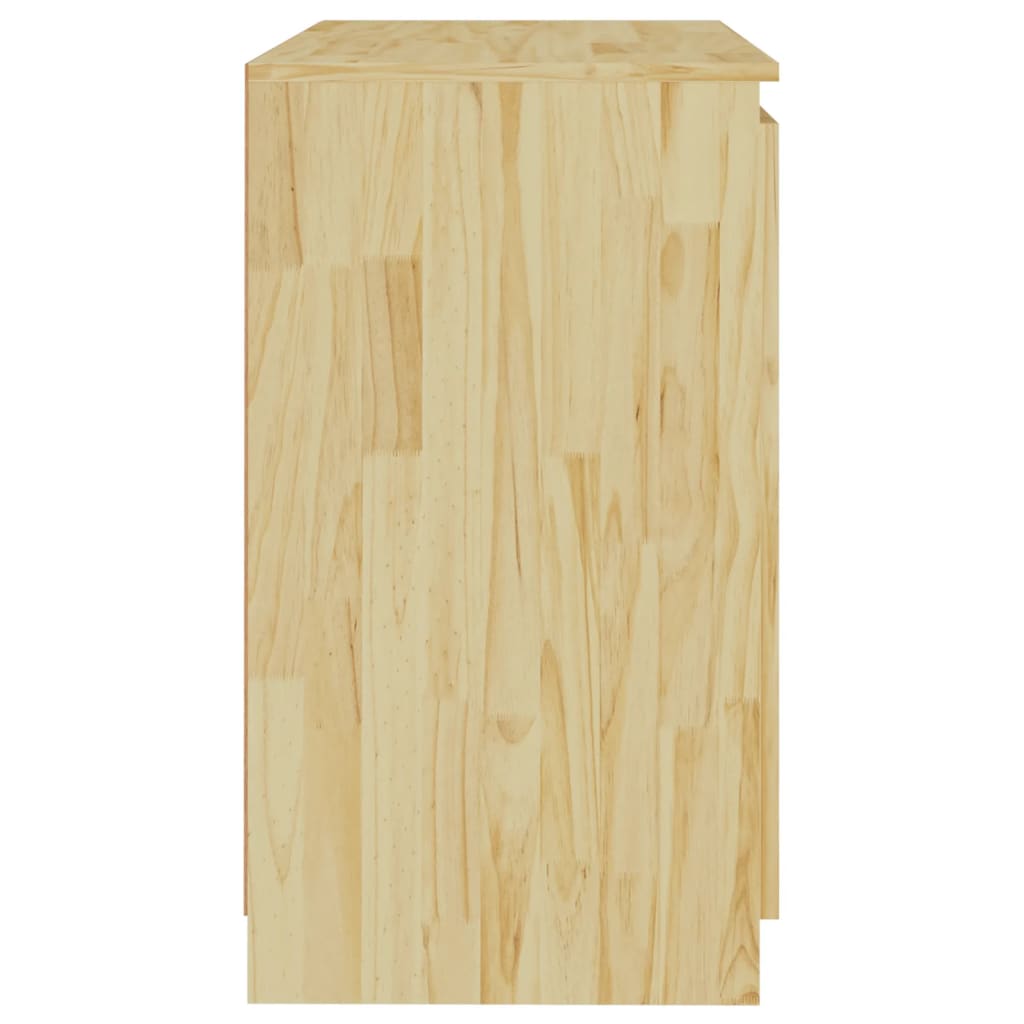 Side Cabinet 60X36X65 Cm Solid Pinewood