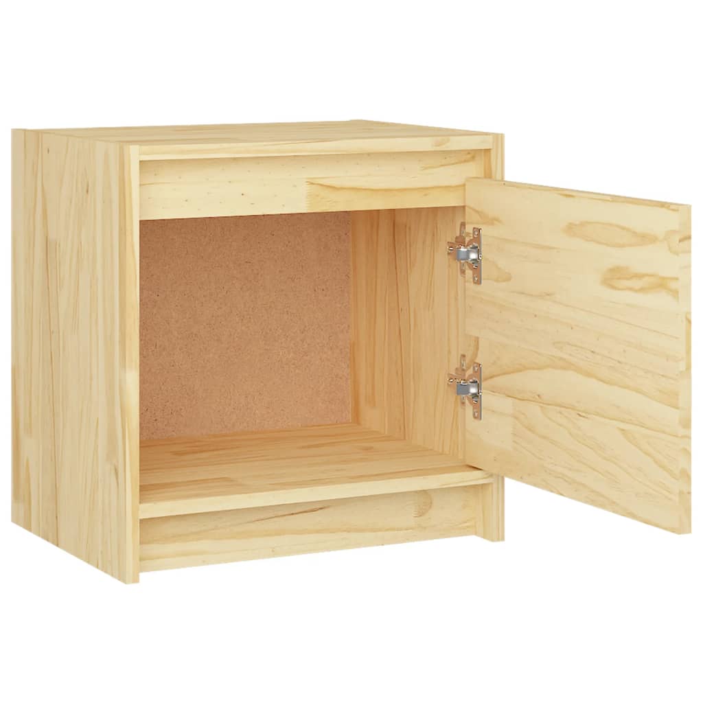 Bedside Cabinet 40x30.5x40 cm Solid Pinewood