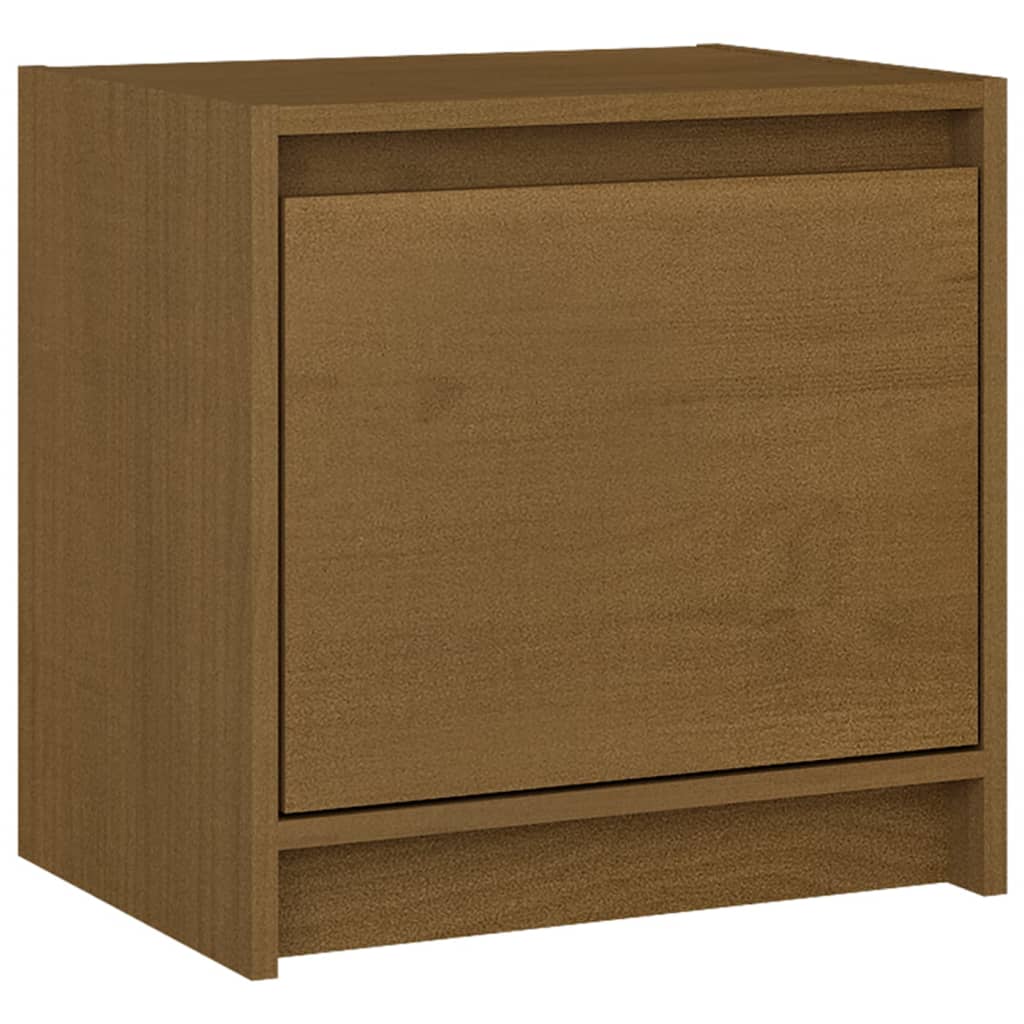 Bedside Cabinet Honey Brown 40x30.5x40 cm Solid Pinewood