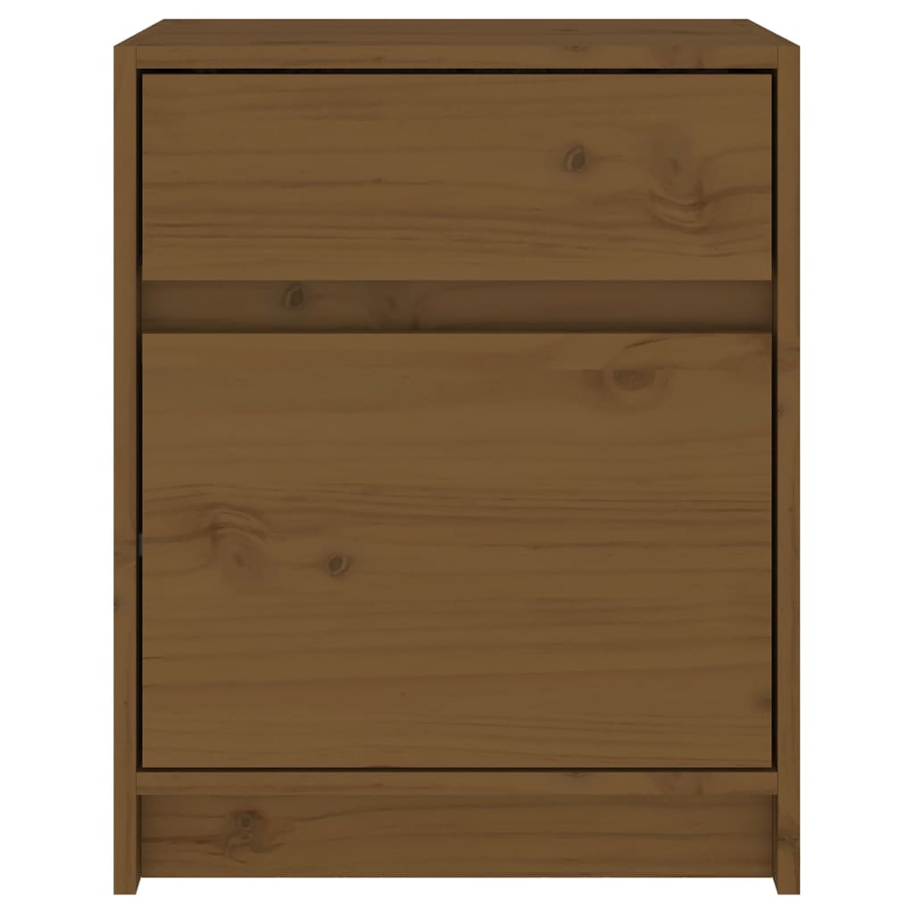 Bedside Cabinets 2 pcs Honey Brown 40x31x50 cm Solid Pinewood