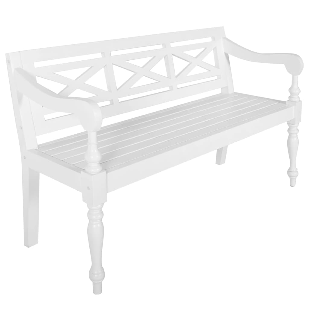 Batavia Bench Solid Mahogany Wood