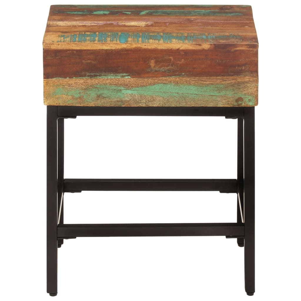 Side Table 40X30X5 Cm Solid Wood Reclaimed