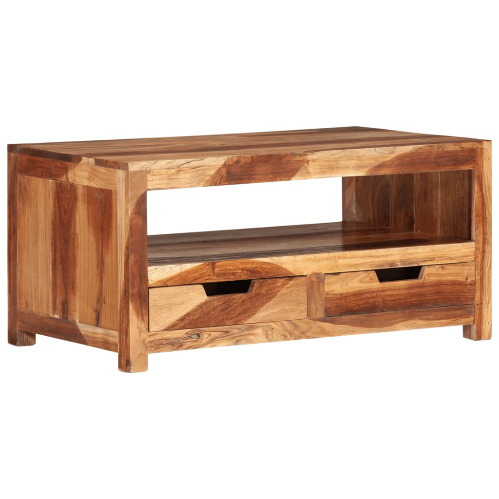 Coffee Table 84x49x40 cm Solid Wood Acacia