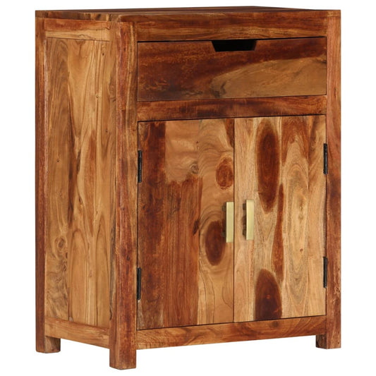 Sideboard 58.5X35X75.5 Cm Solid Wood Acacia